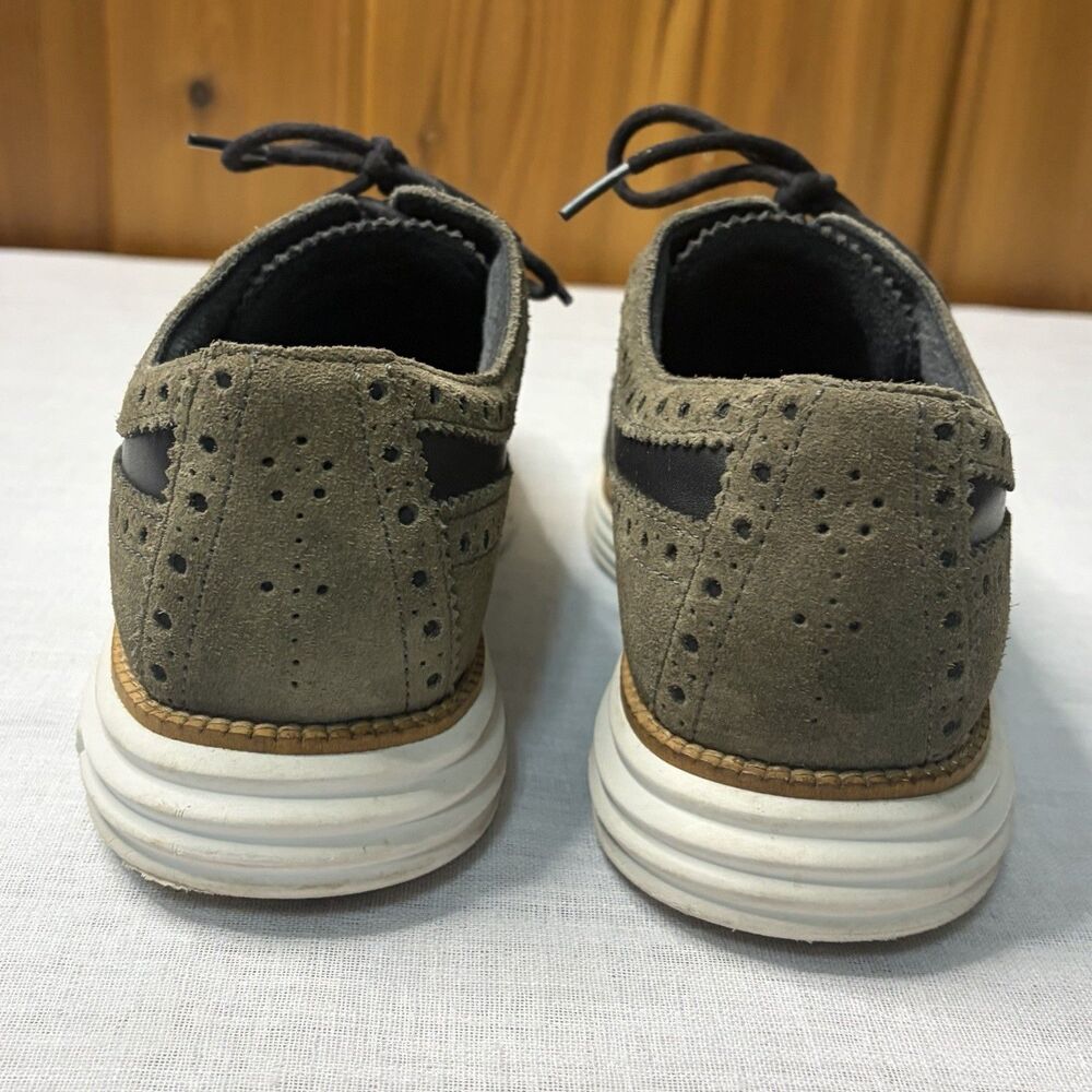 Cole Haan OriginalGrand Men's Wingtip Oxford Suede 9.5M Dress Comfort Shoes - Picture 2 of 11